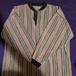 Vintage Northwest Blue Thick Chambray Button Up Shirt, Made in Pakistan, Size XL